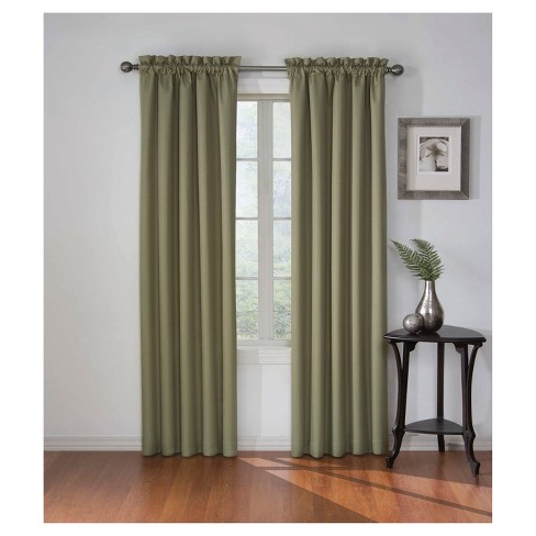 sage green blackout curtains