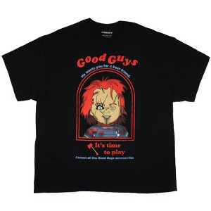 Child's Play Men's Chucky Good Guys Horror Adult Short Sleeve T-Shirt - 1 of 3