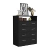 CAVINAS Dresser for Bedroom with 1 Open Shelf and White Metal Handle,Modern Chest of Drawers,Freestanding Dresser for Bedroom - 4 of 4