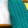 Slickblue 3 Piece Full/Queen, Soft Vermicelli Quilted Quilt and Shams, Quilt Set, Vertical Stripes, 9 Options - 4 of 4