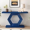 NicBex Unique Stylish Console Table with Hollow Hexagon Legs,Fir Veneer Entryway Table,Foyer Table for Entryway,Hallway,Living Room,Dining Room - 2 of 4