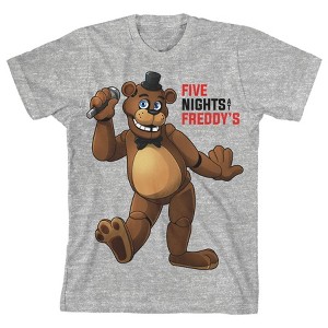 Freddy Fazbear Five Nights at Freddy's Youth Boys Heather Gray Tee - 1 of 1
