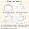DSVIMOY Support Pillow 2 Pack Cooling Breathable Tofu Pillow with Neck Support for All Sleepers, Gray, 13.78"*9.84"*6.69" - 2 of 4
