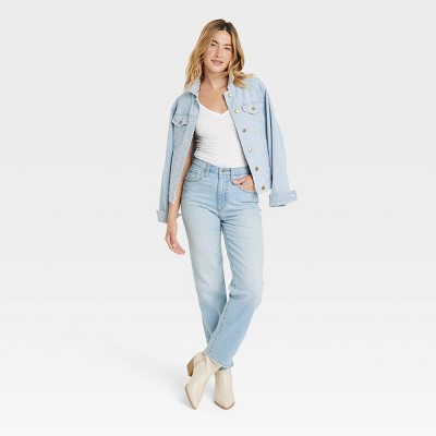 Universal Thread Women's High Waisted Straight Cargo Jeans 90's Vintage, - Picture 6 of 10