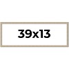 PosterPalooza | 39x13 Thin Barnwood Picture Frame, UV Acrylic, 2 Finishes - Grey and Black - 2 of 4