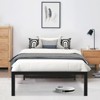 Lusimo 14 Inch Bed Frame Metal Platform Bed Easy Assembly Anti Slip Black - 2 of 4