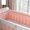 MyKids-USA Baby Fresh Solid Color Double-Layered Gauze Baby Cot Bumper Soft Bedrail Cushion - 4 of 4