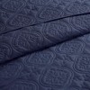 Sapphtopaz 3-Piece Reversible Bedspread Set, Oversized Medallion Quilted Coverlet with Matching Shams, Ultra-Soft Microfiber Fabric Bedding Set - 4 of 4