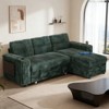 Vipbear Sleeper Sofa Bed,Convertible Sectional Sofa Couches for Living Room,Pull Out Couch Bed with Reversible Storage Chaise| Large Arm Storage - 4 of 4