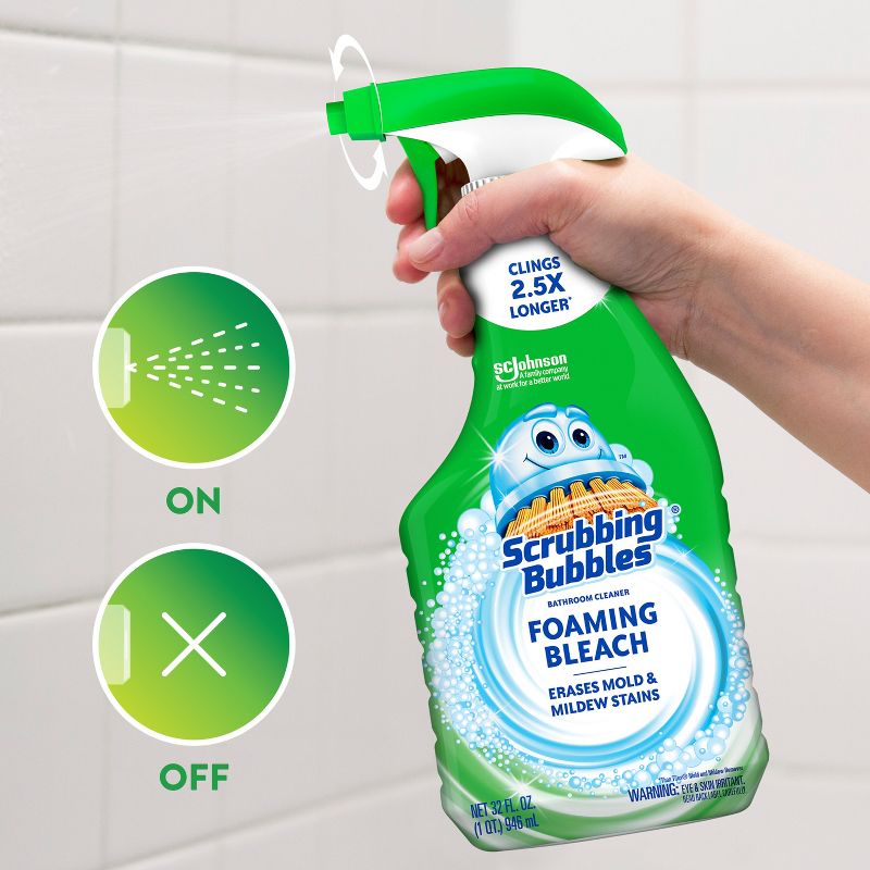 Scrubbing Bubbles Foaming Bleach Bathroom Cleaner Trigger Bottle - 32oz, 6 of 12