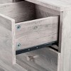 GlasFlength Utility Storage Cabinets Modern Five Drawer Dresser Simple Elegant Design for Bedroom Living Room, Gray, 25.98"*12.99"*28.74" - 3 of 4