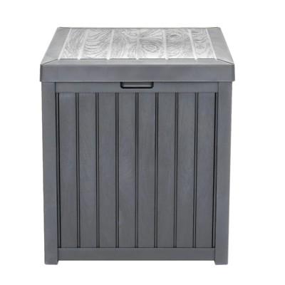 51gal 195L Outdoor Garden Plastic Storage Deck Box Chest Tools Cushions Toys Lockable Seat Waterproof YJ