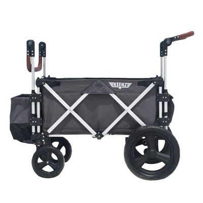 Keenz Original 7S 2 Passenger Lightweight and Adjustable Ultimate Adventure Stroller Wagon with Side Curtains and Storage on Both Sides