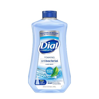 Dial Complete Antibacterial Foaming Hand Wash Refill - Spring Water - 32 fl oz