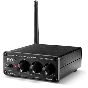 Pyle Bluetooth HiFi Mini Audio Amplifier-Class D Digital Desktop PC Stereo Amplifier Receiver
