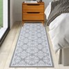 COZONY Modern Floral Printed Low Pile Non Slip Area Rug for Living Room Bedroom Home Office - 2 of 4