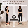 2-in-1 Wooden Balance Board & Slant Board, Adjustable Incline Calf Stretcher for Ankle Strength and Physical Therapy - 3 of 4