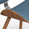 Avondale Dining Chair Denim Blue: Mid-Century Modern, Padded Bentwood - WyndenHall - image 4 of 4