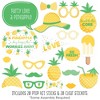 Big Dot of Happiness Tropical Pineapple - Summer Party Photo Booth Props Kit - 20 Count - image 2 of 4