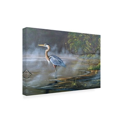 Large Blue Heron Canvas Art for Outdoor Decor