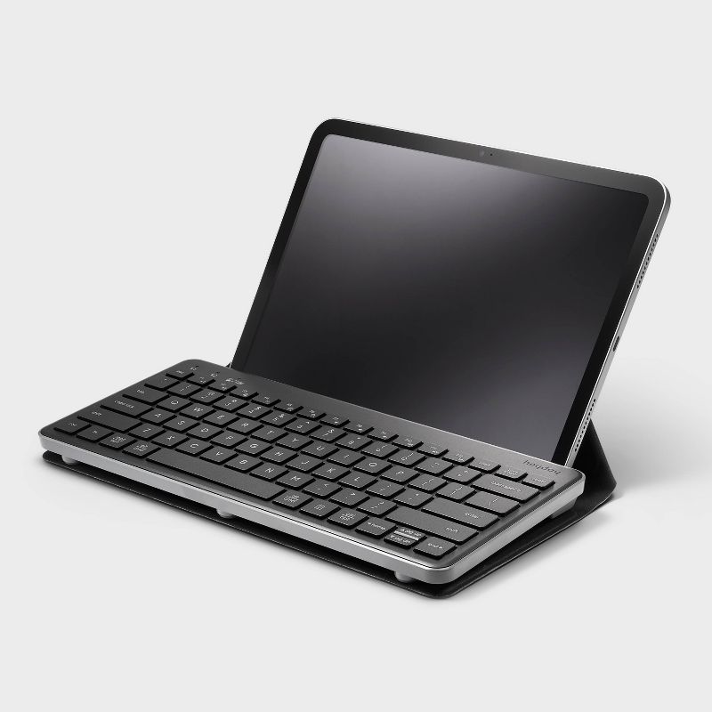 Wireless Keyboard with Stand for iPads &#38; Tablets - heyday&#8482; Black and Gray, 3 of 6