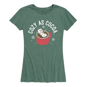 Women's - Instant Message - Cozy as Cocoa- Women's Short Sleeve Graphic T-shirt Short Sleeve Graphic T-Shirt - 1 of 4