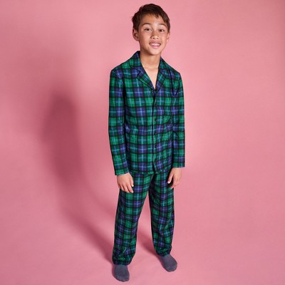 Lands' End Kids Flannel 2 Piece Pajama Set