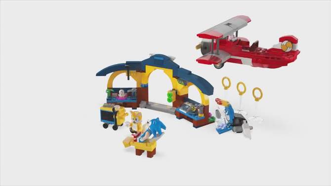 LEGO Sonic the Hedgehog Tails&#39; Workshop and Tornado Plane Building Toy 76991, 2 of 10, play video