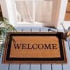 Welcome Coir DMTS244 Hand Tufted Indoor/Outdoor Door Mat - Natural - 1'-11" x 3' - Safavieh - 2 of 2
