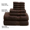 BAGOKIE 8pc 800GSM Cotton Towel Set - 4 of 4