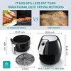 Ultrean Air Fryer, 4.2 Quart Electric Hot Airfryer Oven Oilless Cooker for Quick Easy Meals, Nonstick Frying Pot, UL Certified,1500w, Black - 4 of 4