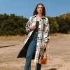 Women's Plaid Collared Front Button Jacket - Cupshe - 4 of 4