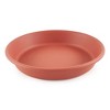 HC Companies Classic Plastic 17.63 Inch Round Plant Flower Pot Planter Deep Saucer Drip Tray for 20 Inch Flower Pots, Terracotta (12 Pack) - image 2 of 4