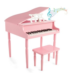 30 Key Kids Piano with Bench, Pink - 1 of 4