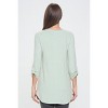 WEST K Women's Nora Ultrasoft V-neck Tunic with Long Sleeves and Front Seam Detail - 3 of 4