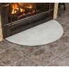 44" Long Minuteman International Half Round Hearth Rug Dove Gray - ACHLA Designs - image 4 of 4