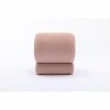 Cesicia S-shape Velvet Fabric Ottoman, Makeup Stool Footstool, 16.93" D × 19.69" W × 16.34" H - 4 of 4