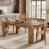 Tribesigns 63-Inch Dining Table for 4-6 People, Rectangular Kitchen Dinner Table, Farmhouse Wooden Eating Table for Home Kitchen, Dining Room,Brown - 4 of 4