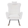 Teddy Upholstered Nursery Rocking Chair with Soft Cushioned Seat - 2 of 4