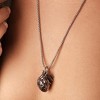 Gothic Anatomical Heart Necklace - 22.8" Stainless Steel Jewelry for Halloween & Holidays - 3 of 4