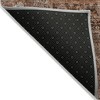 Terra Cotta Copper And Charcoal Patchwork Washable Indoor Outdoor Area Rug - 4 of 4