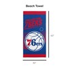 Sweet Home Collection NBA Philadelphia 76ers 30" x 60" Beach Towel - 3 of 3