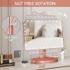 FUNTOUCH Large Adjustable Tabletop Lighted Makeup Mirror with 10x Magnification,360°Rotation Touch Screen - 4 of 4