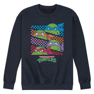 Men's - Teenage Mutant Ninja Turtles - Stacked Faces Graphic Fleece Sweatshirt - 1 of 4