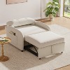 Racxily 3-in-1 Convertible Sleeper Sofa, Loveseat Bed with Cotton Linen Fabric for Living Room & Apartment - 4 of 4