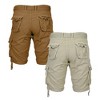 Galaxy By Harvic 2-Pack Men's Vintage Cotton Cargo Belted Shorts (Sizes, 30-42) - 2 of 3