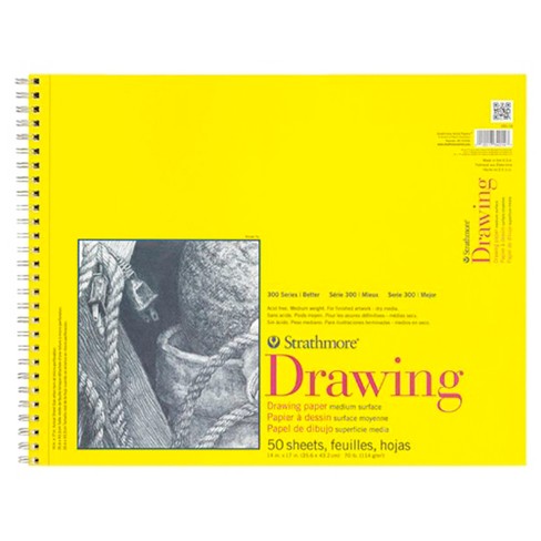 Strathmore 300 Series Drawing Pad, 14 X 17 Inches, 70 Lb, 50 Sheets : Target