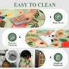 coucheta Multi-size Vintage Floral Area Rug for Living Room, Machine Washable Soft Non Slip Retro Low Pile Carpet, for Bedroom, Dining Room, Office - 3 of 4