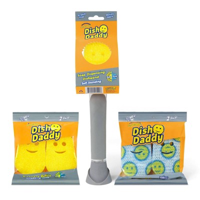 Scrub Daddy Dish Wand + Dish Wand Refills + Scour Head Refills - 2ct