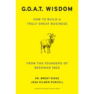 G.O.A.T. Wisdom - by  Brent Ridge & Josh Kilmer-Purcell (Hardcover) - 1 of 1